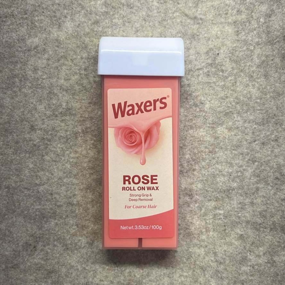 Waxers Rose Roll On Wax Refill for Coarse Hair 3.53oz 100g Pink